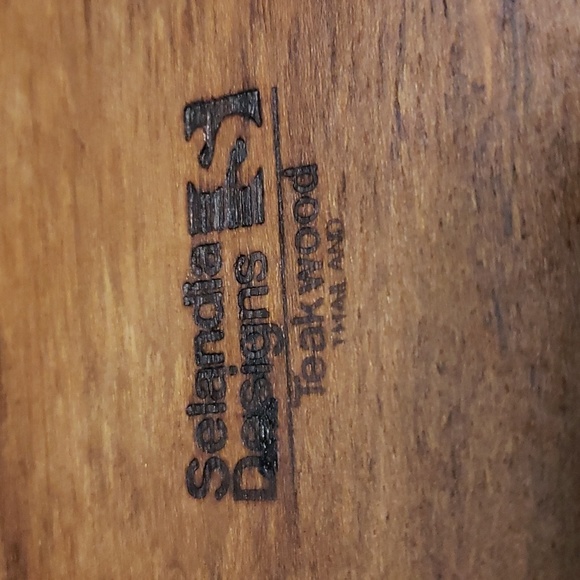 *Vintage* Selandia Designs Teak Wood Divided Table Top Serving Piece Mid-Century - Picture 3 of 10